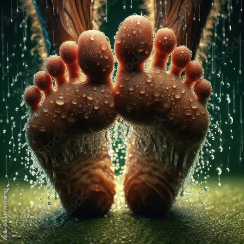 dripped feet
