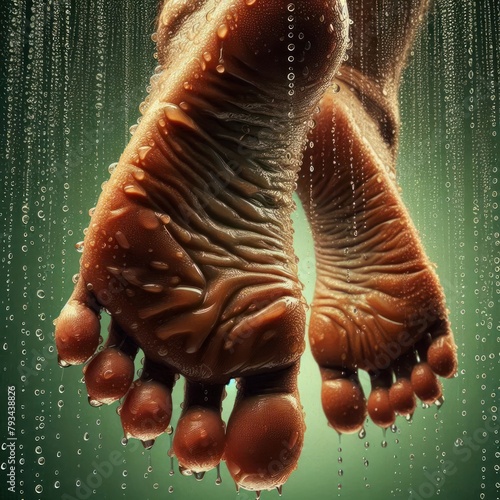 dripped feet