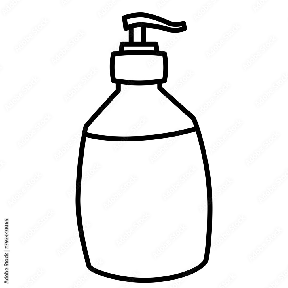 Soap Bottle handdrawn doodle illustration Soap Bottle handdrawn doodle illustration