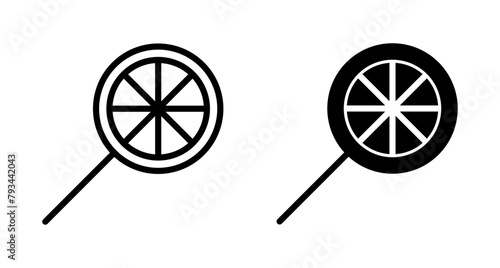 Candy icon vector isolated on white background. Candy vector icon