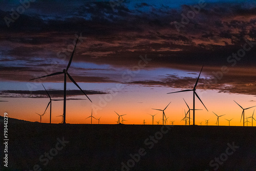 Molinos al atardecer