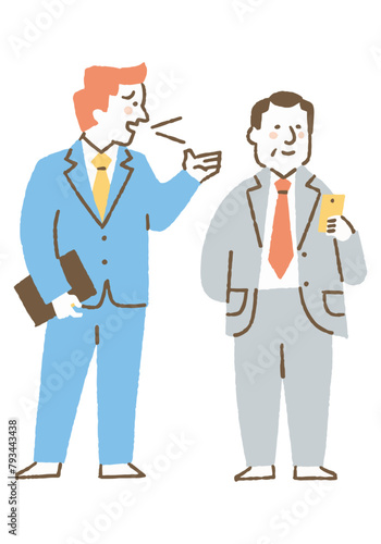 Subordinates who speak up for their superiors_Color