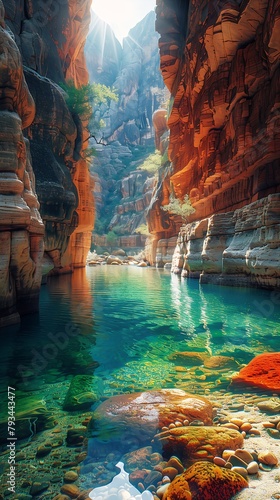 large body deep canyon vibrant hazy stone pews awestruck dreamtime forbidden beauty screen filtered light stunningly photo