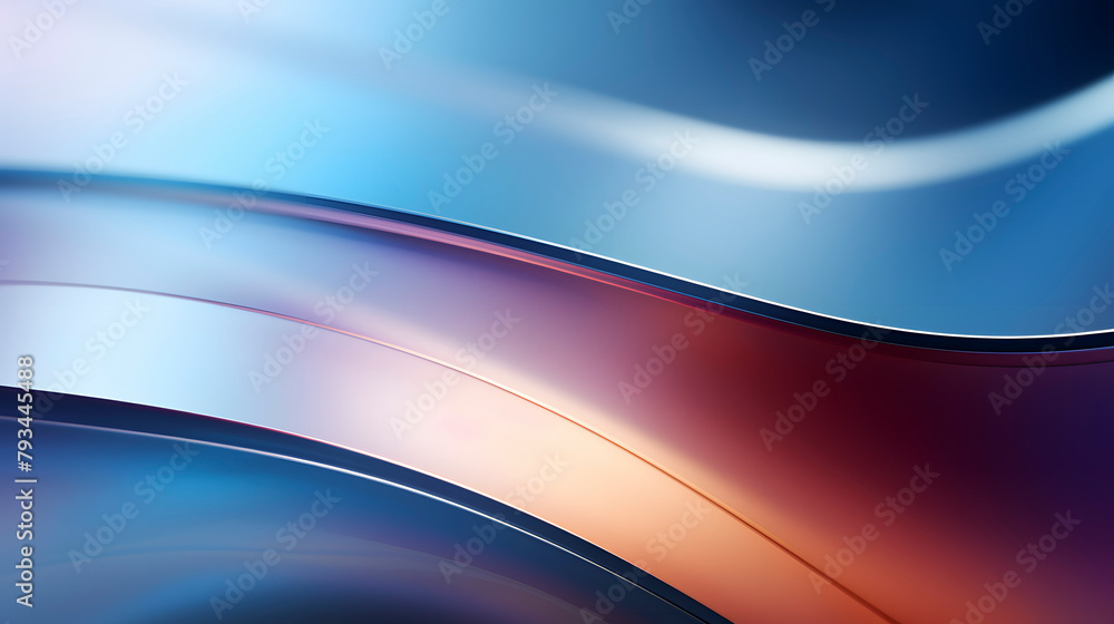 Naklejka premium Digital technology silver wave curve abstract poster web page PPT background