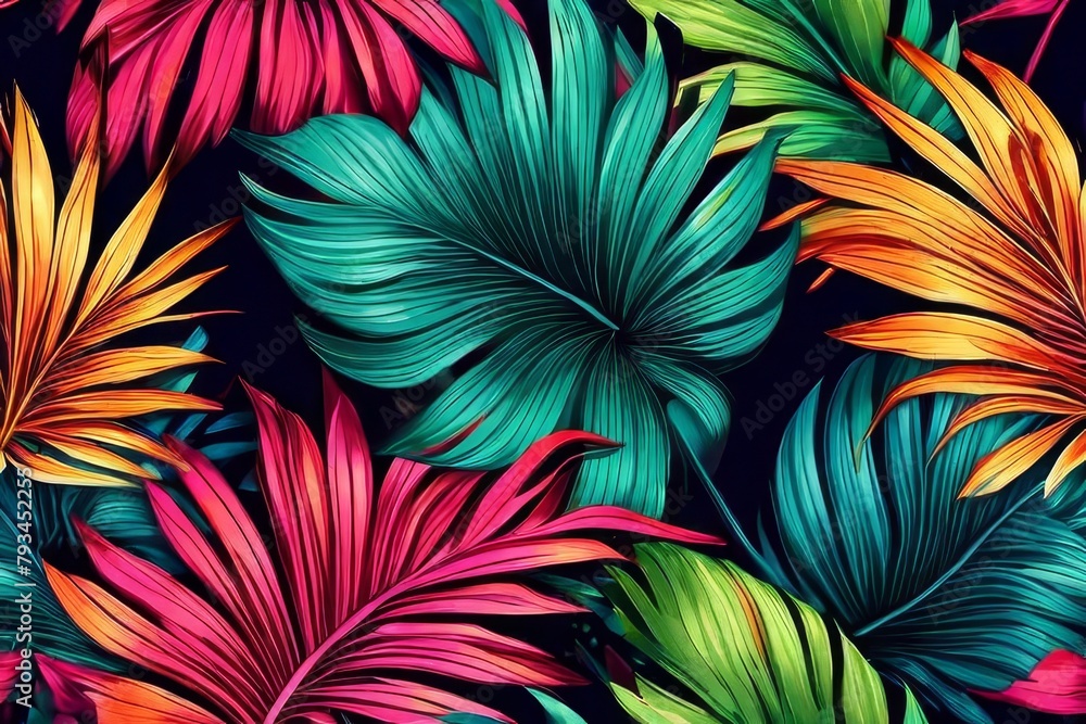 Natural palm tree leaf isolated on background Natural palm tree leaf isolated on background