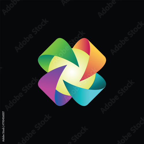 abstract colorful circle