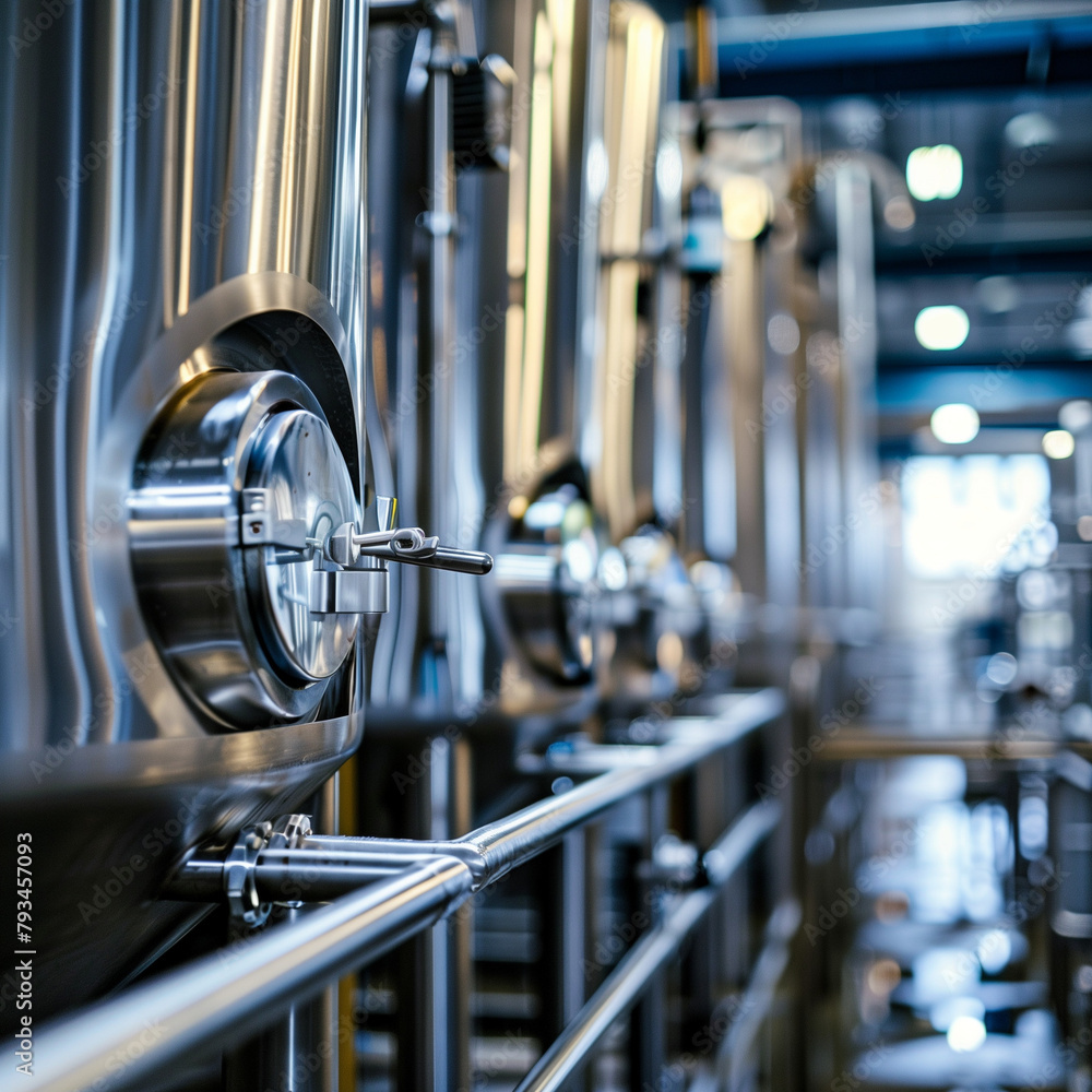 Naklejka premium Manufacturing Unit Insights: A Guide to Industrial Tanks and Their Uses