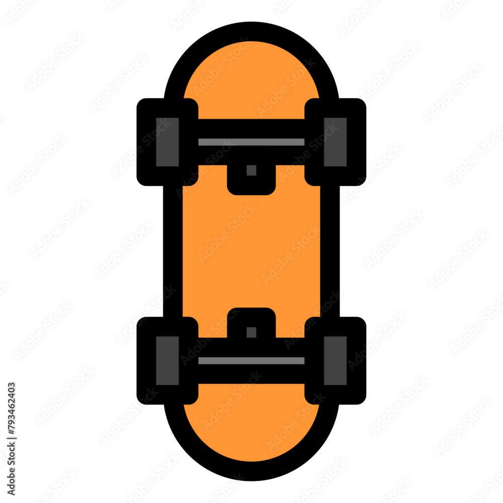 Fototapeta premium skateboard icon 
