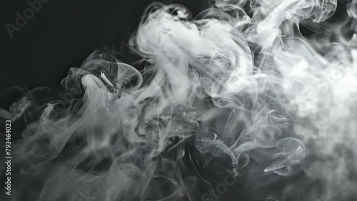 滑らかに動く白い煙の動画 photo