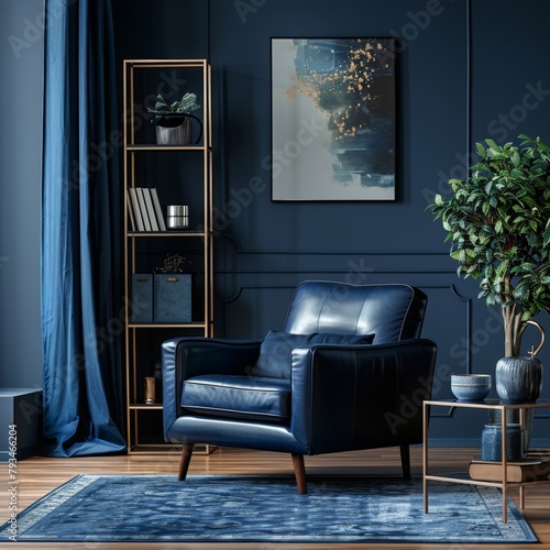 Cozy Modern Living Room with Sofa and Stylish Interior Design