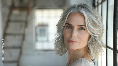 blond, beautiful woman with a strong-willed face looks at the camera. Free Download blond, beautiful woman with a strong-willed face looks at the camera. - GFXLoad