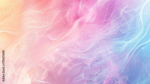 Abstract colorful background with wavy patterns in pink and blue hues © Татьяна Макарова