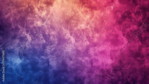 Abstract colorful background with gradient from blue to purple hues and textured appearance photo
