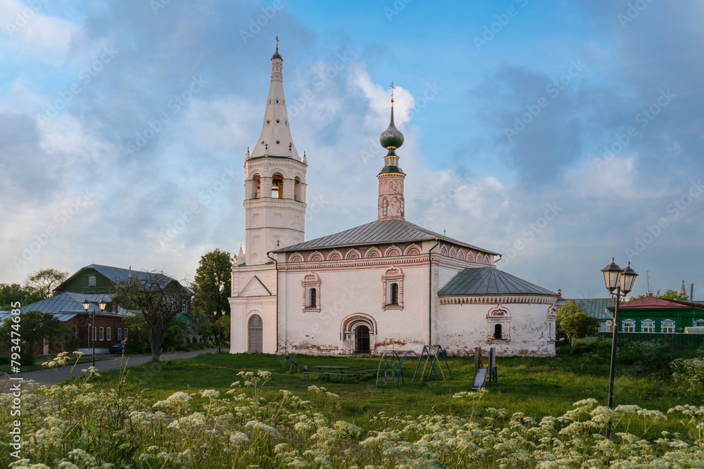 View of the Church of St. Nicholas the Wonderworker (Nikolskaya Church) on a sunny summer day, Suzdal, Vladimir region, Russia