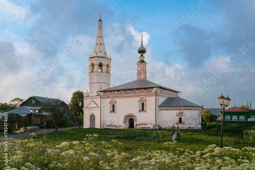 View of the Church of St. Nicholas the Wonderworker (Nikolskaya Church) on a sunny summer day, Suzdal, Vladimir region, Russia