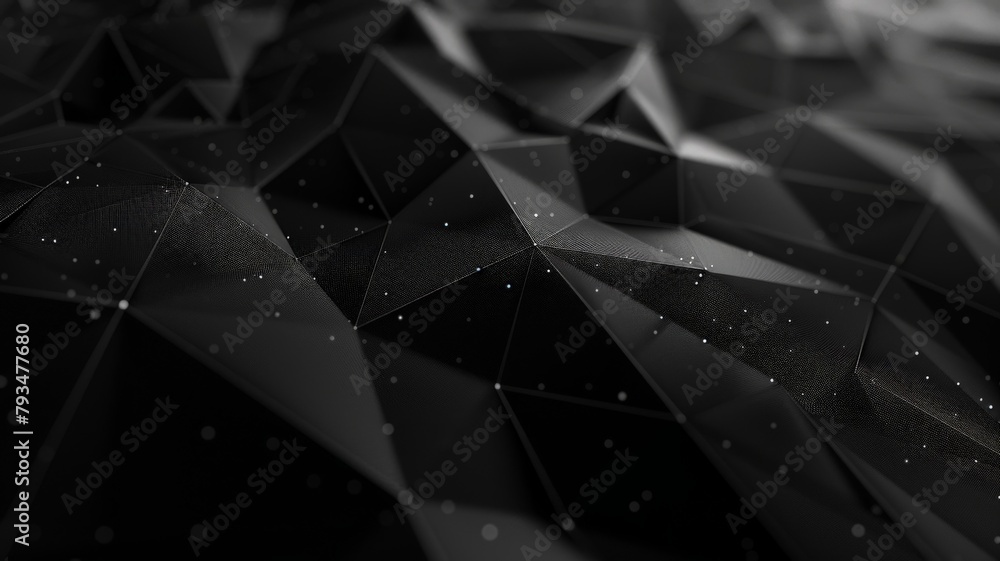 the depths of technology with a captivating black background adorned ...