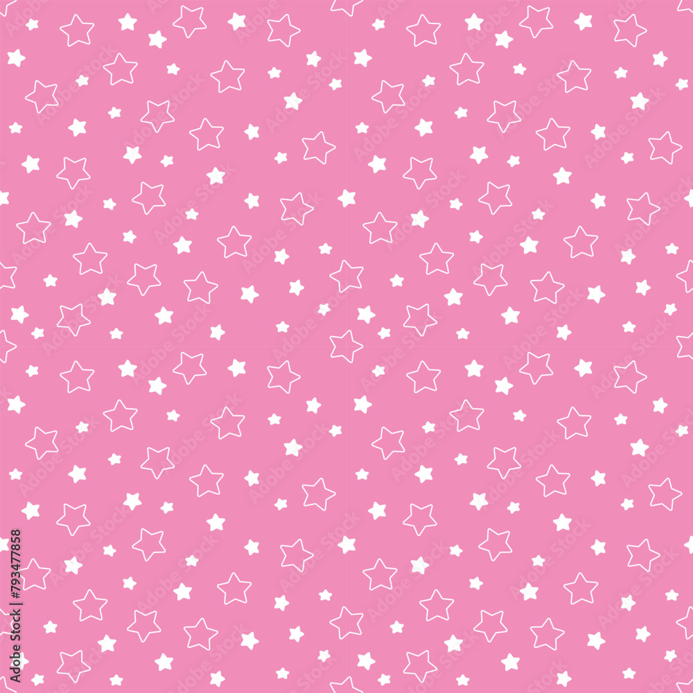 Seamless pattern with hand drawn stars. Background for textile, wrapping paper, fashion, illustration. Seamless pattern with hand drawn stars. Background for textile, wrapping paper, fashion, illustration.