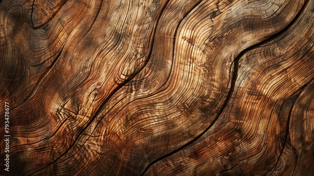 Close-up texture of polished wood showing grain patterns Close-up texture of polished wood showing grain patterns
