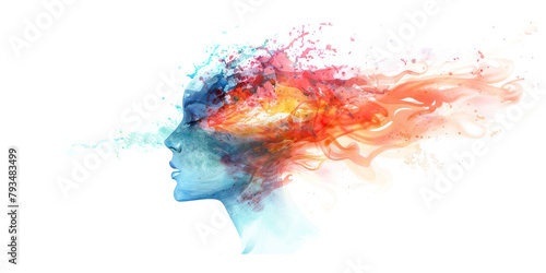 Brainwashing: The Empty Mind and Inserted Thoughts - Imagine an empty mind with thoughts being inserted, illustrating the process of brainwashing used by evil cults