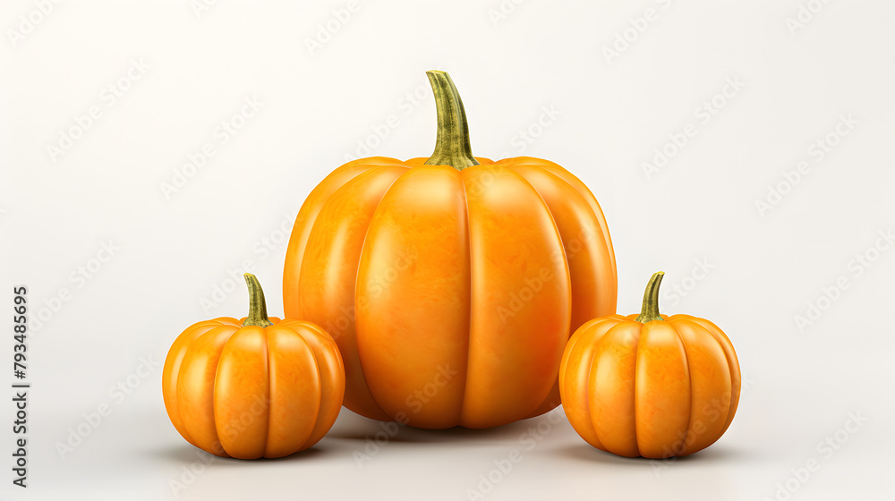 Pumpkins Autumn Icon 3d Pumpkins Autumn Icon 3d