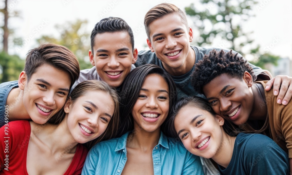 Happy, Diverse Group Smiling at Camera Happy, Diverse Group Smiling at Camera