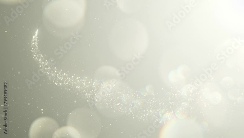 Sparkling golden dust, particles, and bokeh animation video background