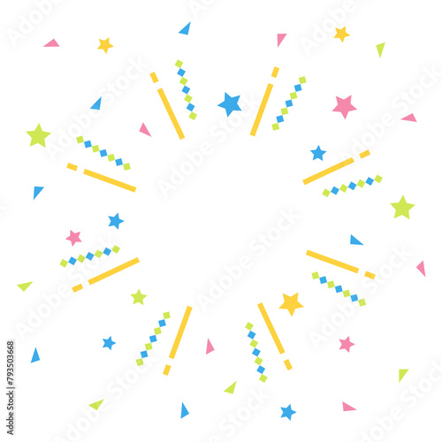 ポップな集中線背景