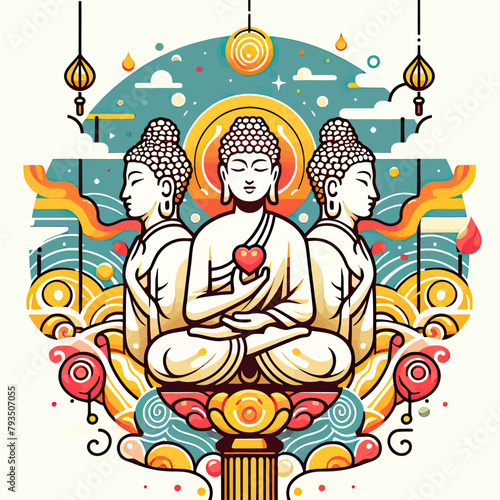 abstract painting karma vector
