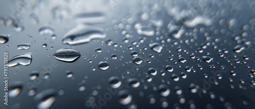 Water droplets on glass, minimalist texture, modern style