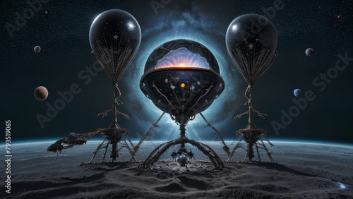 ufo in space