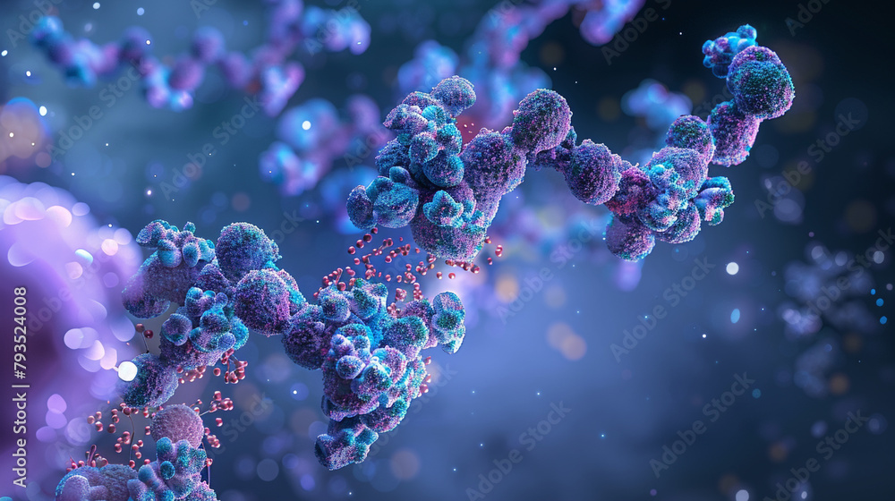 : A 3D model of a protein-ligand complex, : A 3D model of a protein-ligand complex,