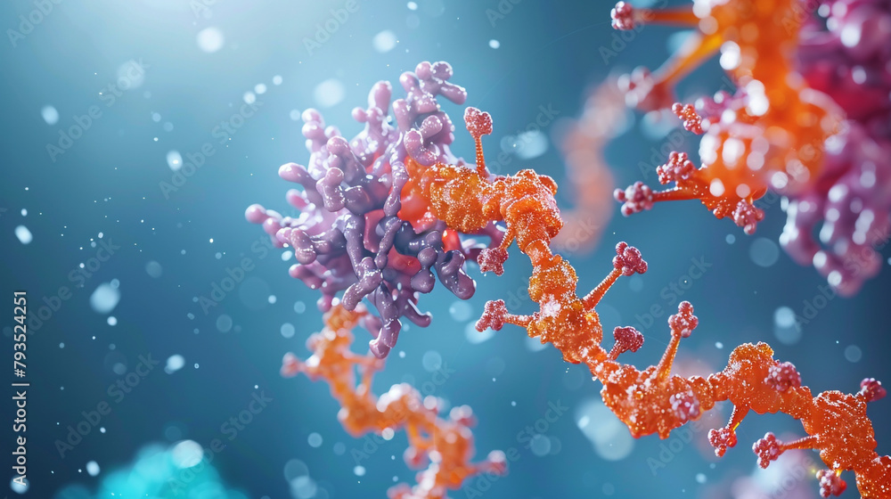 : A 3D model of a protein-ligand complex, : A 3D model of a protein-ligand complex,