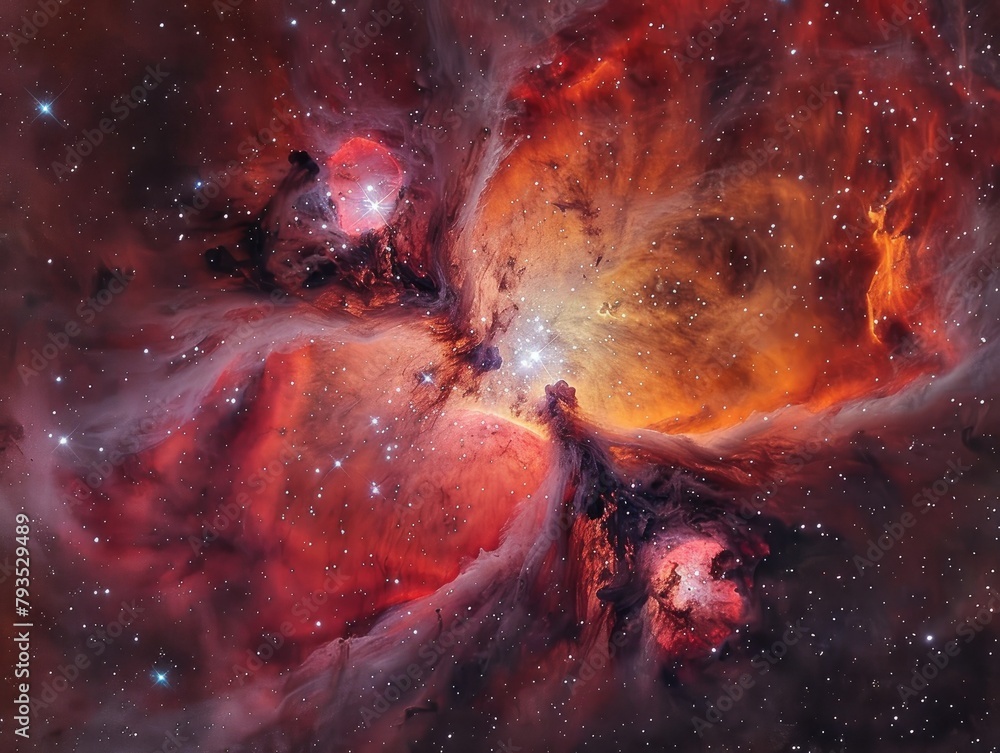 Lagoon Nebula - Splendor - Star-Forming Region - The breathtaking Lagoon Nebula, a vibrant region of gas and dust where new stars are born