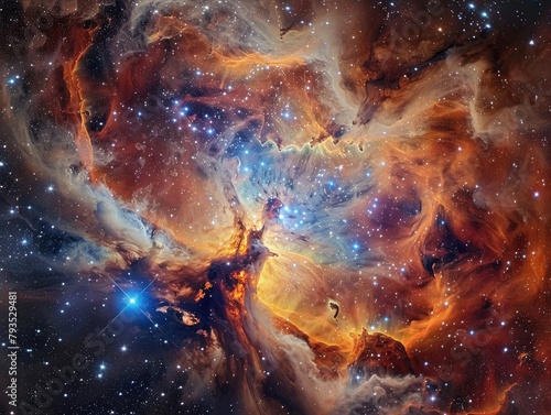 Lagoon Nebula - Splendor - Star-Forming Region - The breathtaking Lagoon Nebula, a vibrant region of gas and dust where new stars are born 