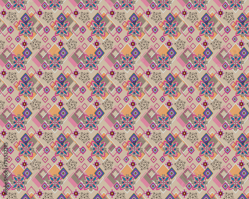 seamless pattern with ribbons