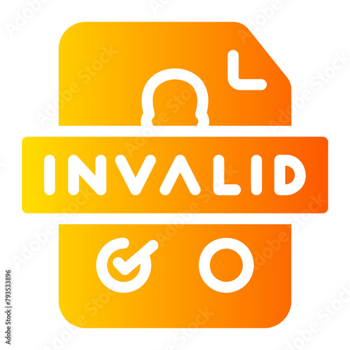invalid choice Gradient icon