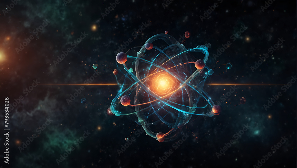 atom with space atom with space