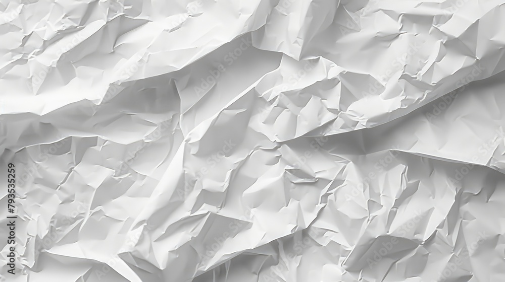 Texture of crumpled white paper for background Texture of crumpled white paper for background