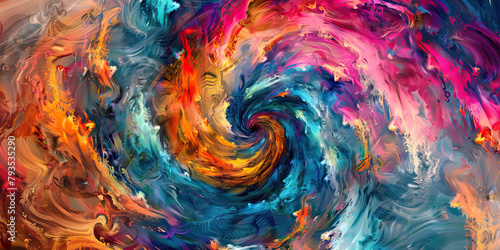 The Kaleidoscope of Emotions: The Swirling Colors and Shifting Patterns - Picture swirling colors and shifting patterns, symbolizing the kaleidoscope of emotions and sensations experienced during a ps