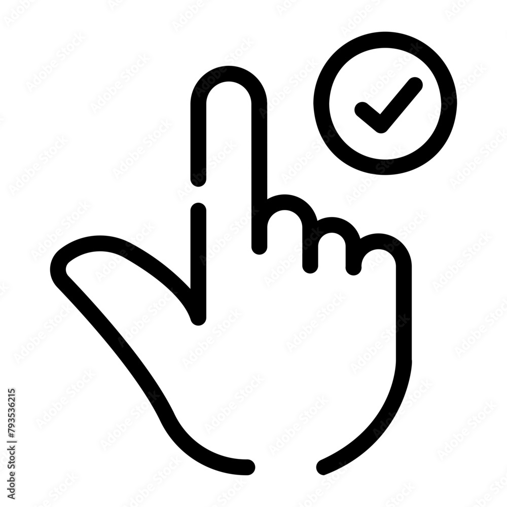 raise hand Line Icon raise hand Line Icon
