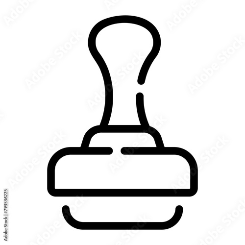stamp Line Icon