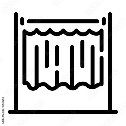 voting booth Line Icon