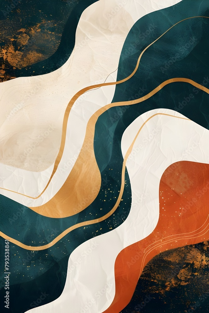 Abstract modern gradient geometric background image. Generated AI Abstract modern gradient geometric background image. Generated AI