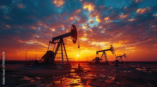 ecology, oil derrick