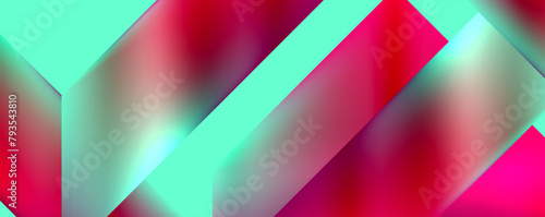 A vibrant and colorful abstract pattern of blurred pink, magenta, and violet lines on an electric blue background. Captured in a mesmerizing closeup shot through macro photography