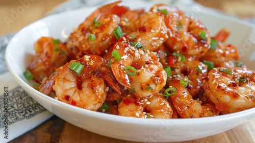 Crispy fried shrimp tossed in a sweet and spicy sauce