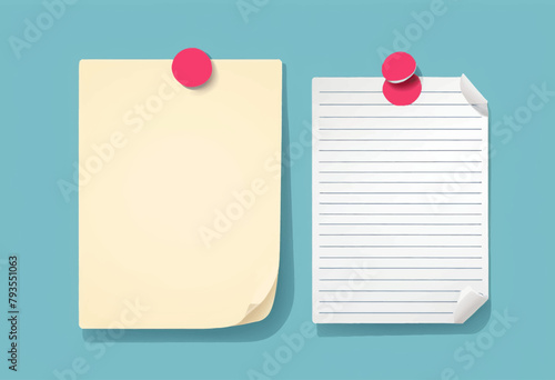 Vector Illustration of Reminder Paper Sticker in Doodle Sketch Style