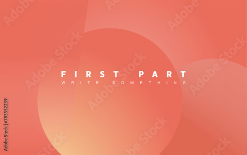 Serene Abstract Elegance: Overlapping Warm Circles with Inspirational Central Text