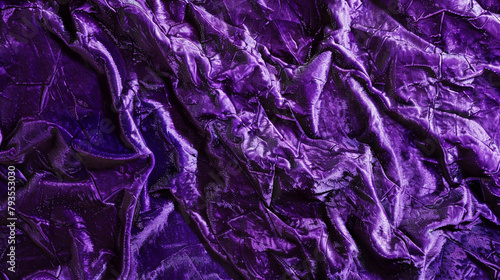 Wallpaper Mural A luxurious texture of crushed velvet in royal purple, with light reflecting off the uneven surface, creating a rich, tactile abstract. Torontodigital.ca