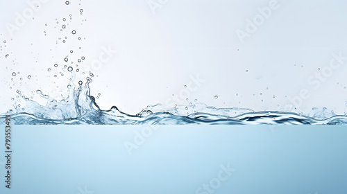 Water Poster template 3d